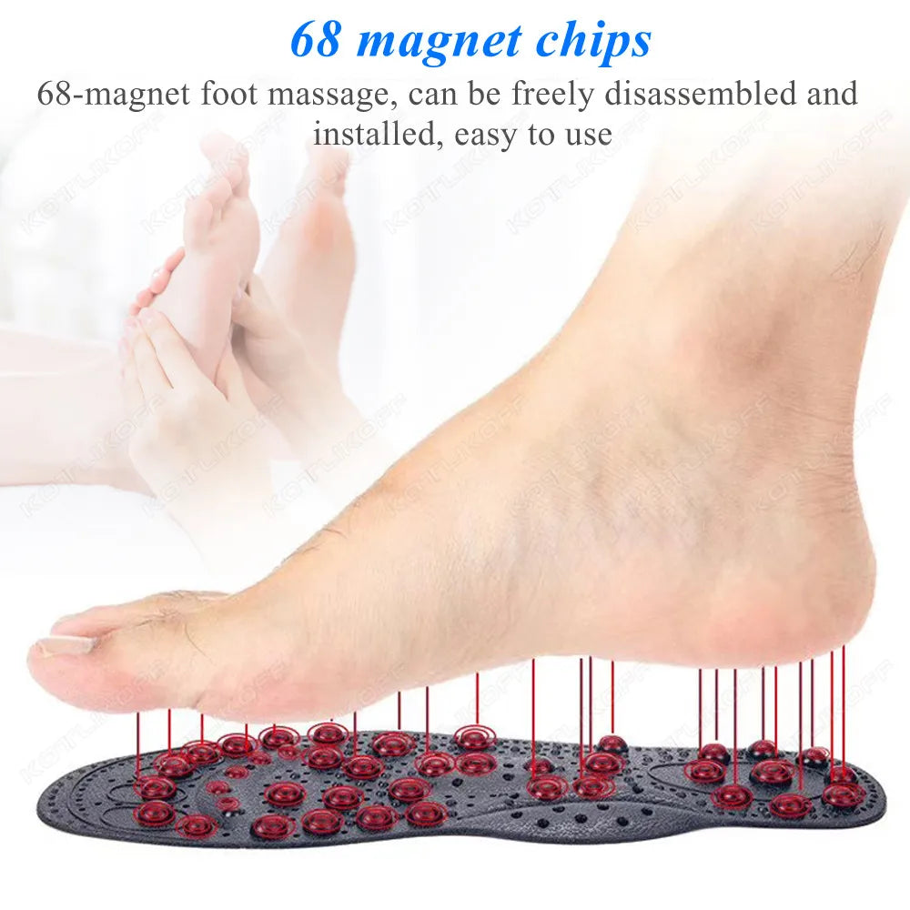 Magnetic, Therapy & Acupressure Insoles for shoes made of Polyester