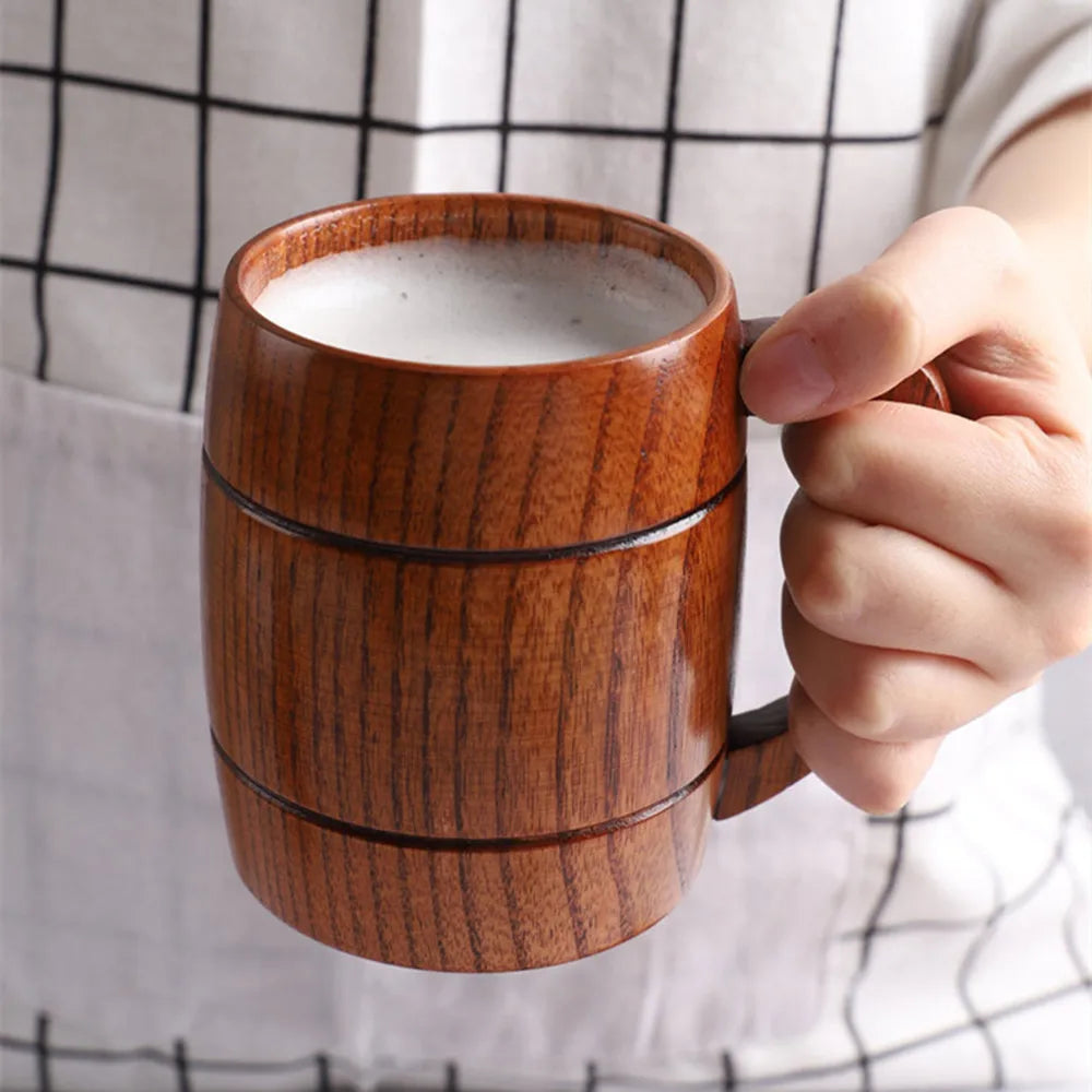 Large Wooden Beer Mug & Tankard (100-300ml)