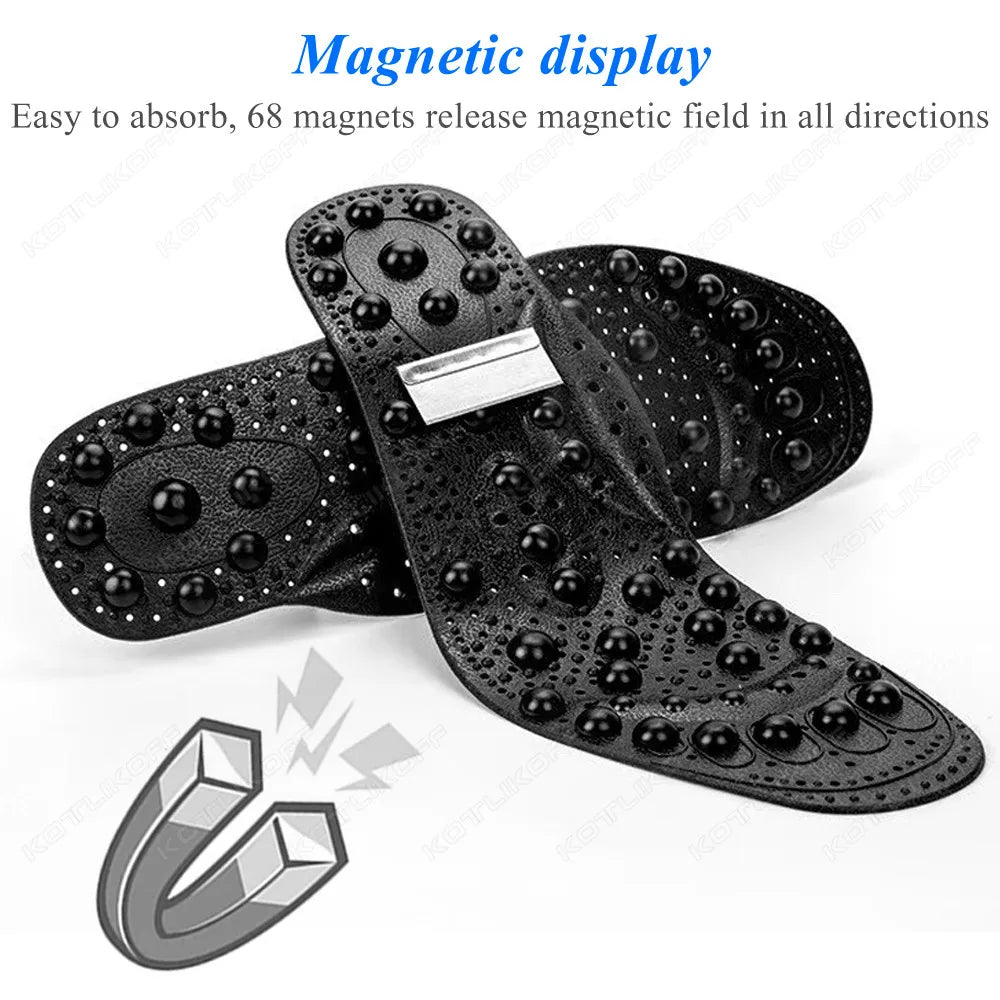 Magnetic, Therapy & Acupressure Insoles for shoes made of Polyester