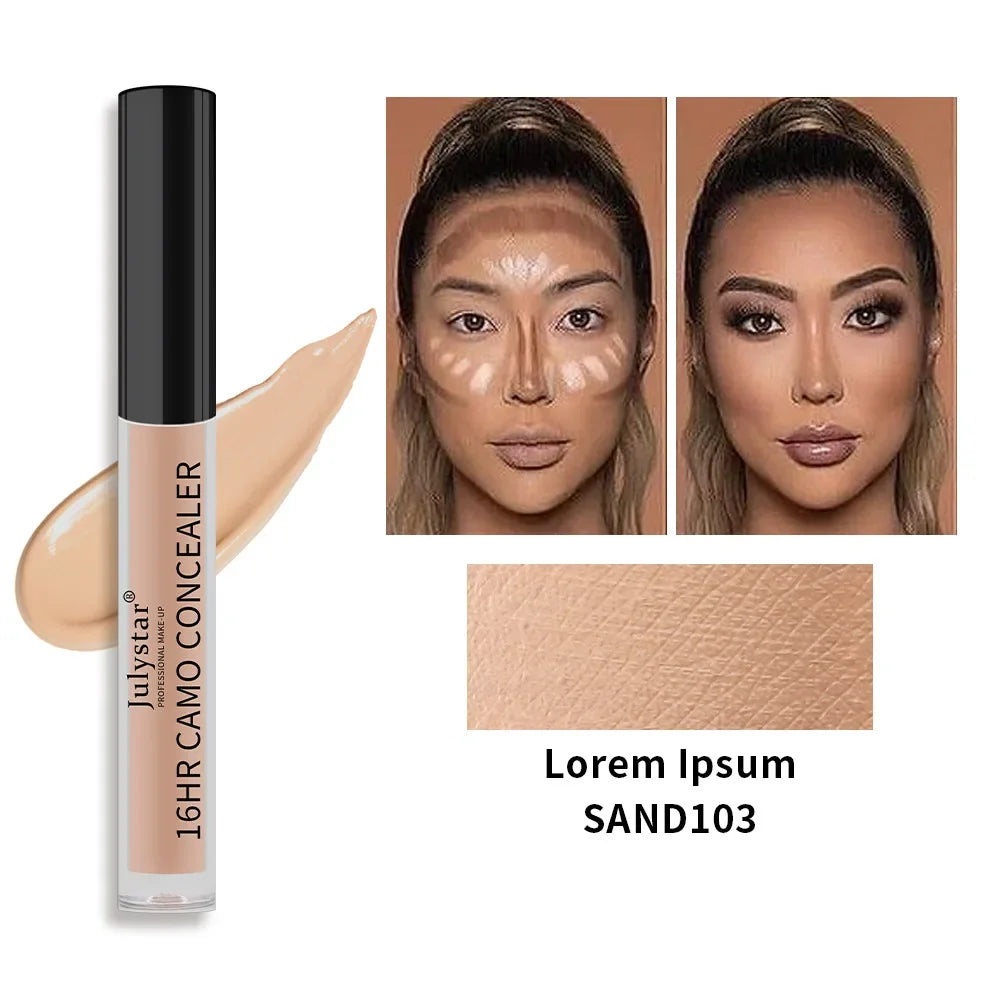 6-Color Full Coverage Eye Liquid Concealer