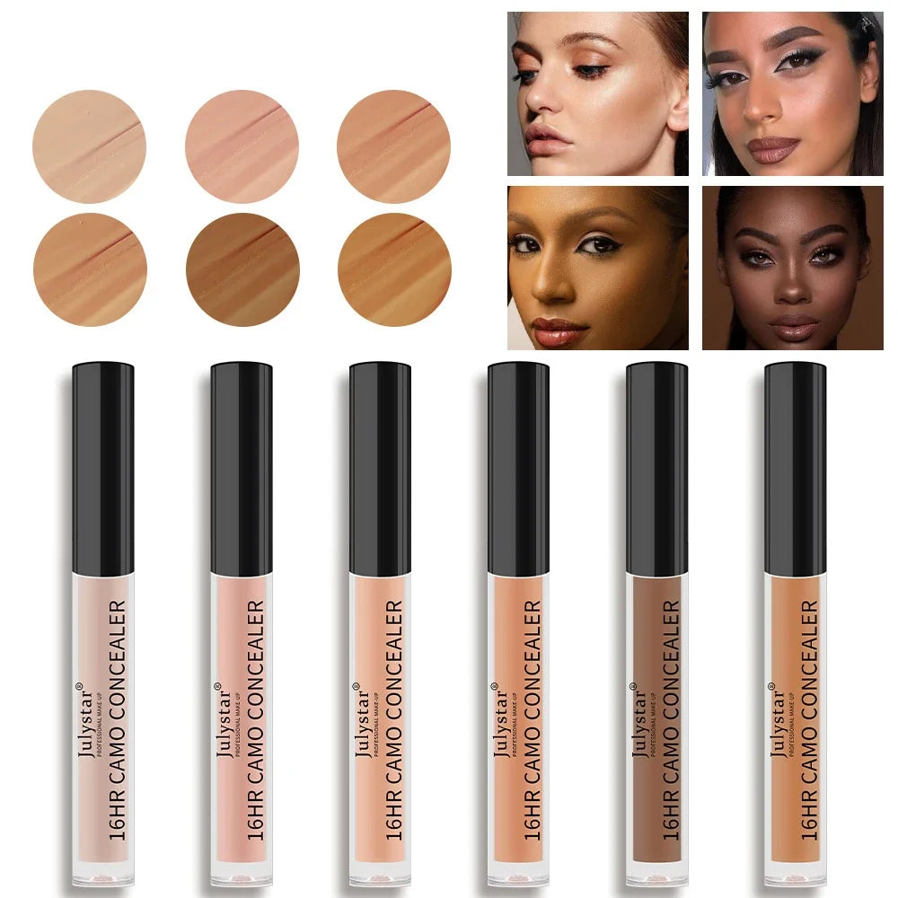 6-Color Full Coverage Eye Liquid Concealer