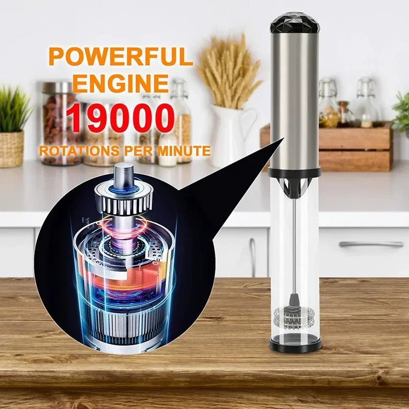 Electric Handheld Milk Frother & Coffee Whisk – Multi-Purpose Mixer