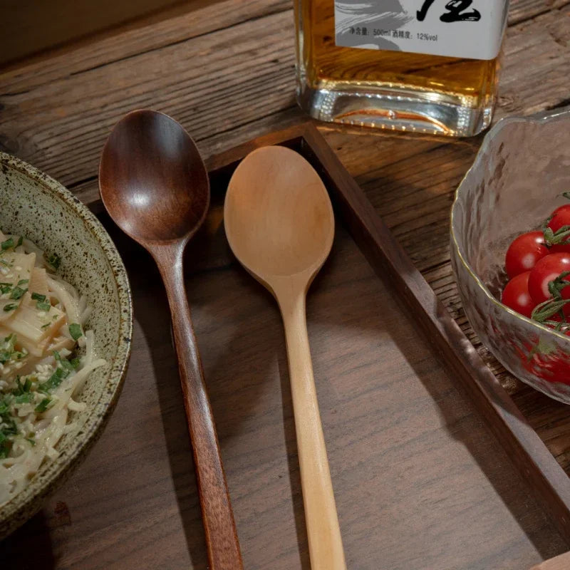 5-Piece Eco-Friendly Wooden Spoon & Fork Set