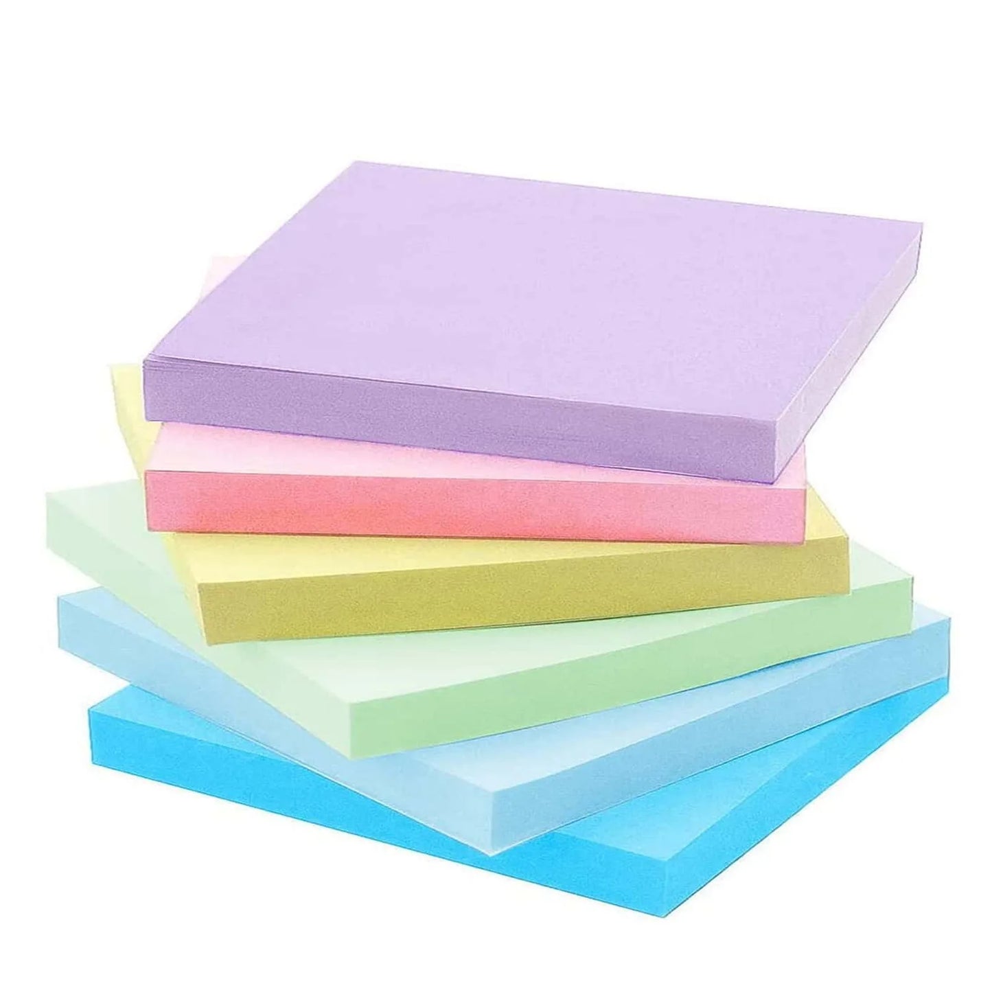 6-Piece Fluorescent Sticky Notes (3x3)