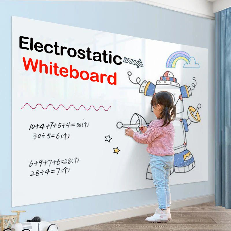 45CM Reusable Static Whiteboard Adheres To Walls Without Damage