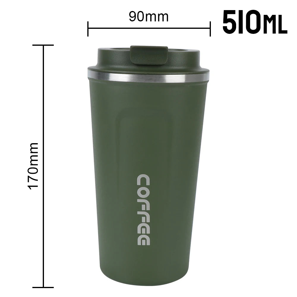 Leak-Proof Stainless Steel Travel Thermo Mug – 380/510ML