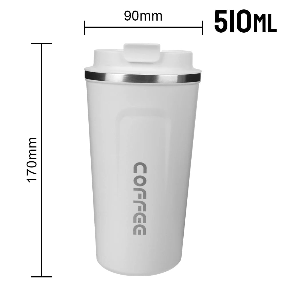 Leak-Proof Stainless Steel Travel Thermo Mug – 380/510ML