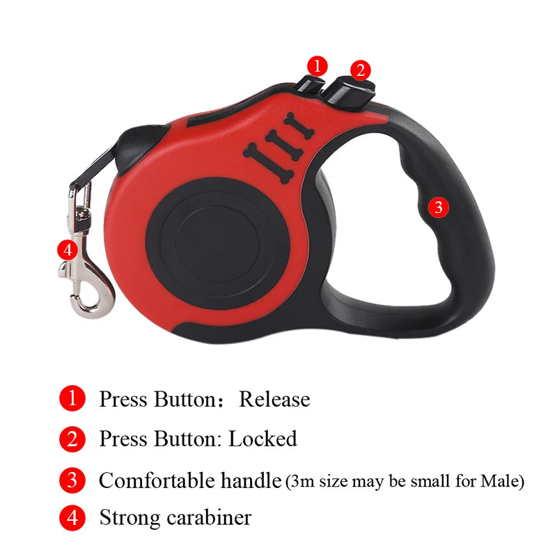 Automatic Retractable Dog Leash (3M/5M)