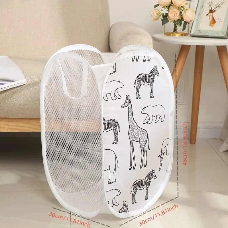 Portable Mesh Pop-Up Laundry Hamper