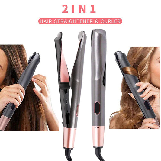 2-in-1 Hair Straightener & Curler