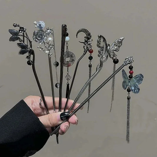 Chinese Style Butterfly Tassel Hair Stick