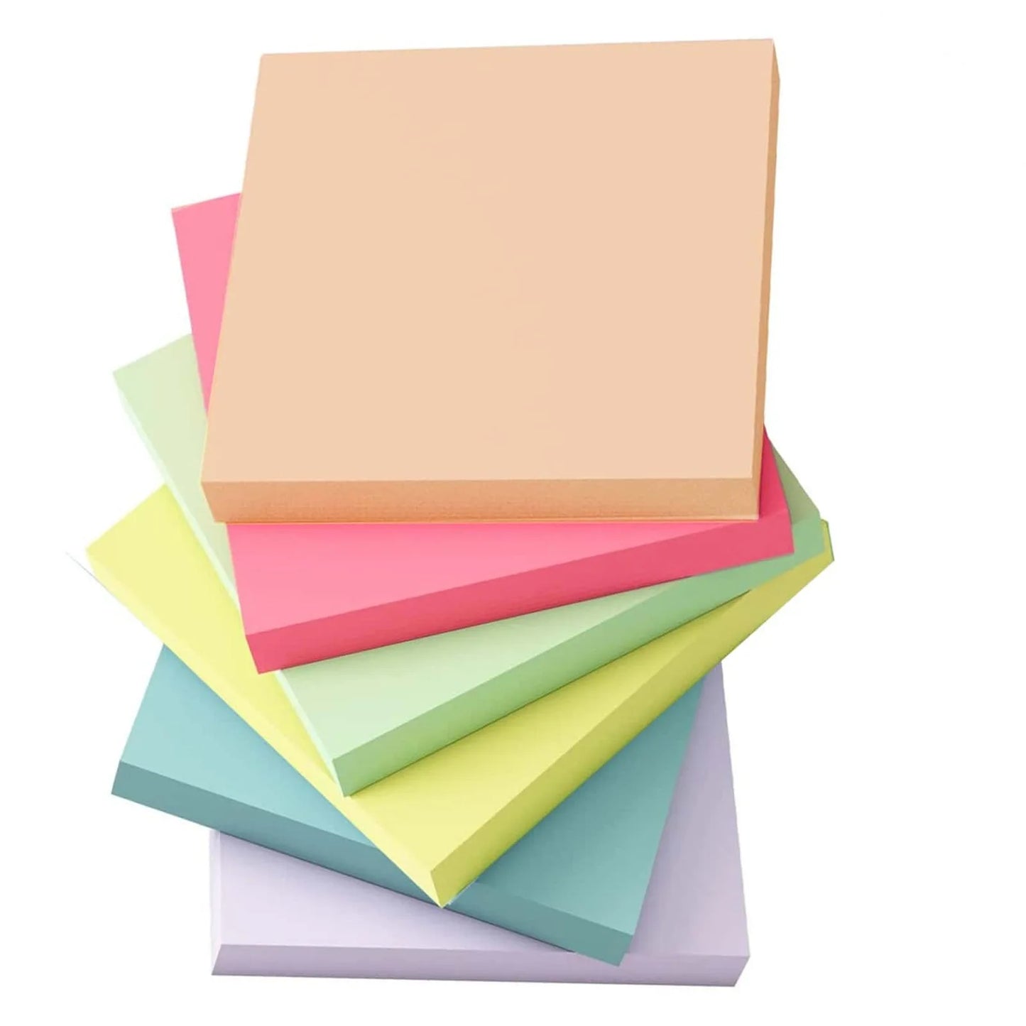 6-Piece Fluorescent Sticky Notes (3x3)