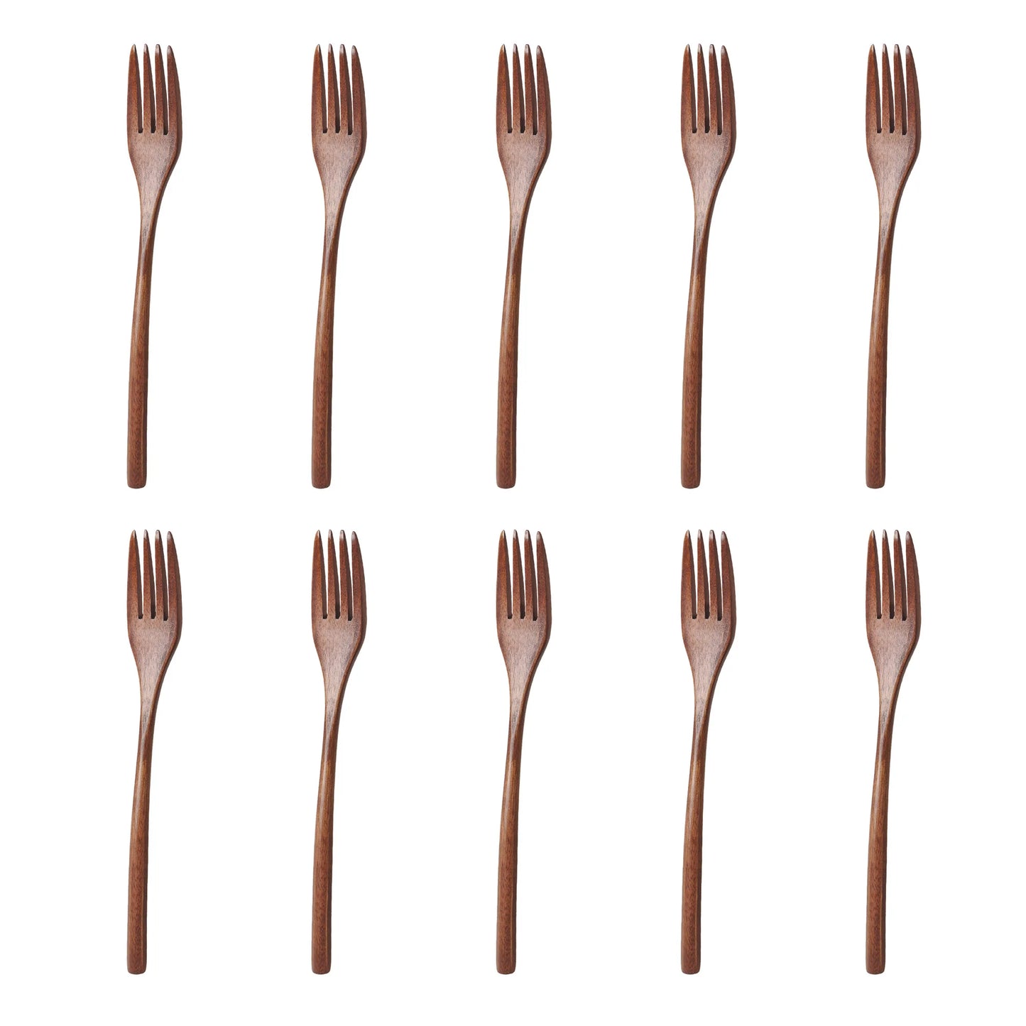 Eco-Friendly Wooden Spoon & Fork Set