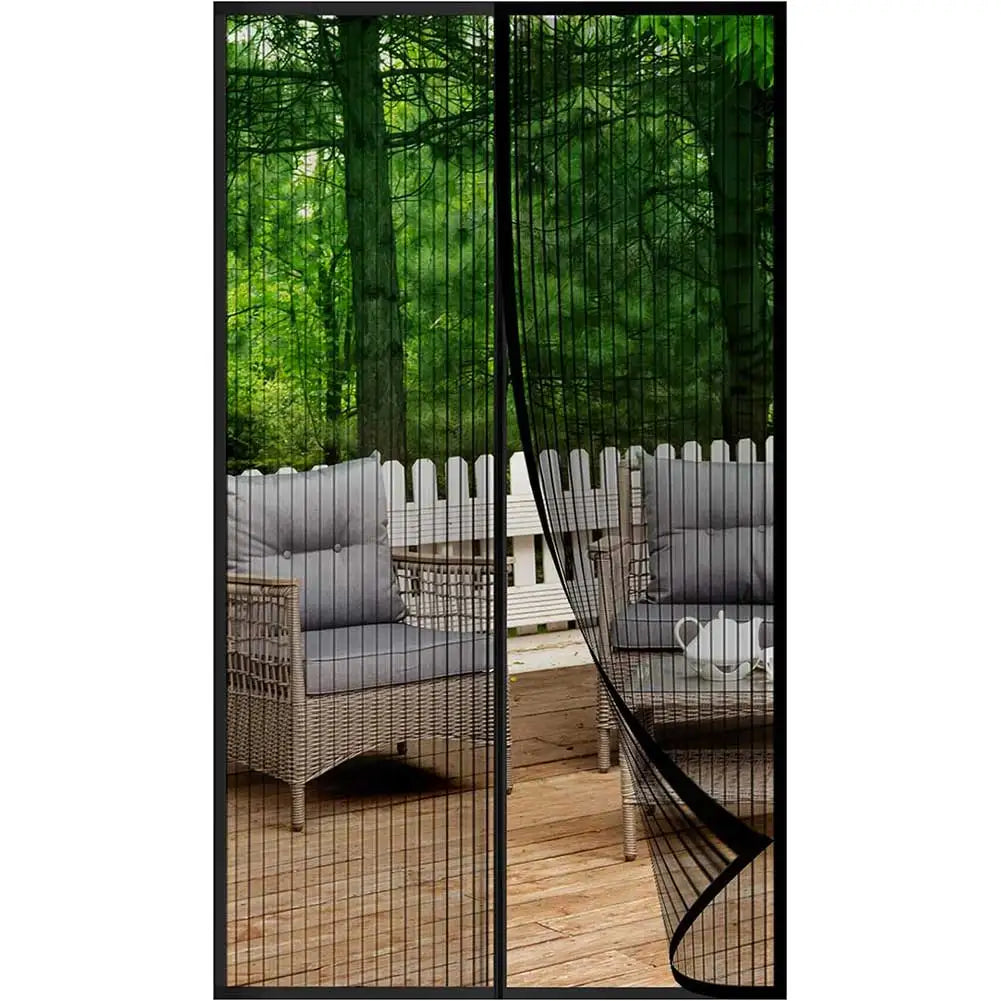 No-Punch Magnetic Screen Door Curtain