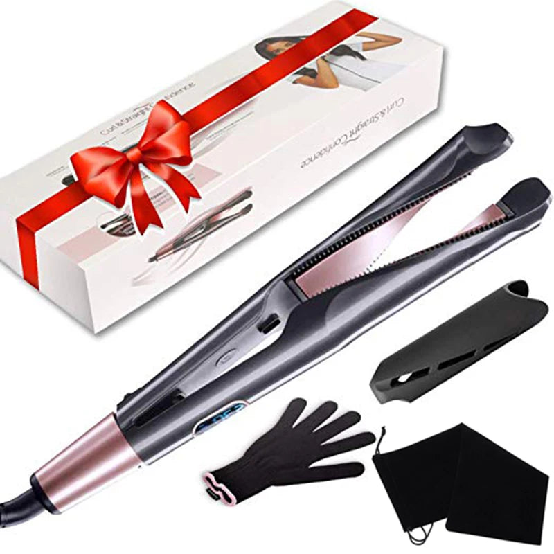 2-in-1 Hair Straightener & Curler