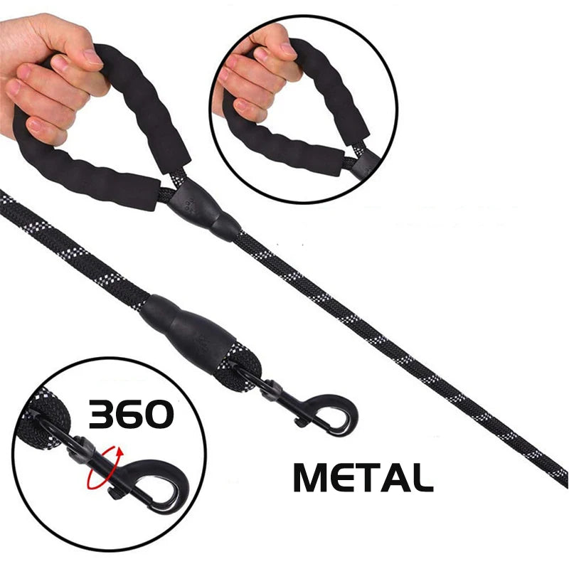 Strong Reinforced Dog Leash (120-300CM)