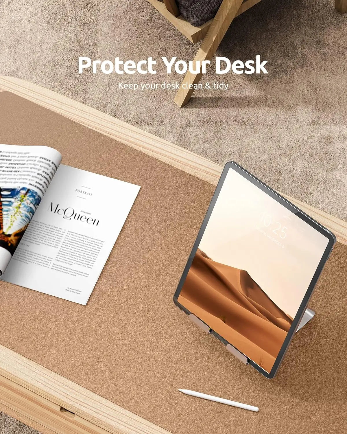 Leather Desk Mat & Large Mouse Pad