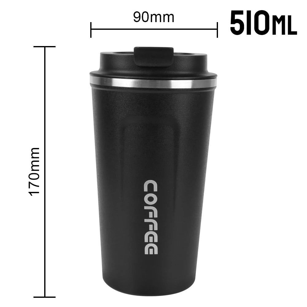 Leak-Proof Stainless Steel Travel Thermo Mug – 380/510ML