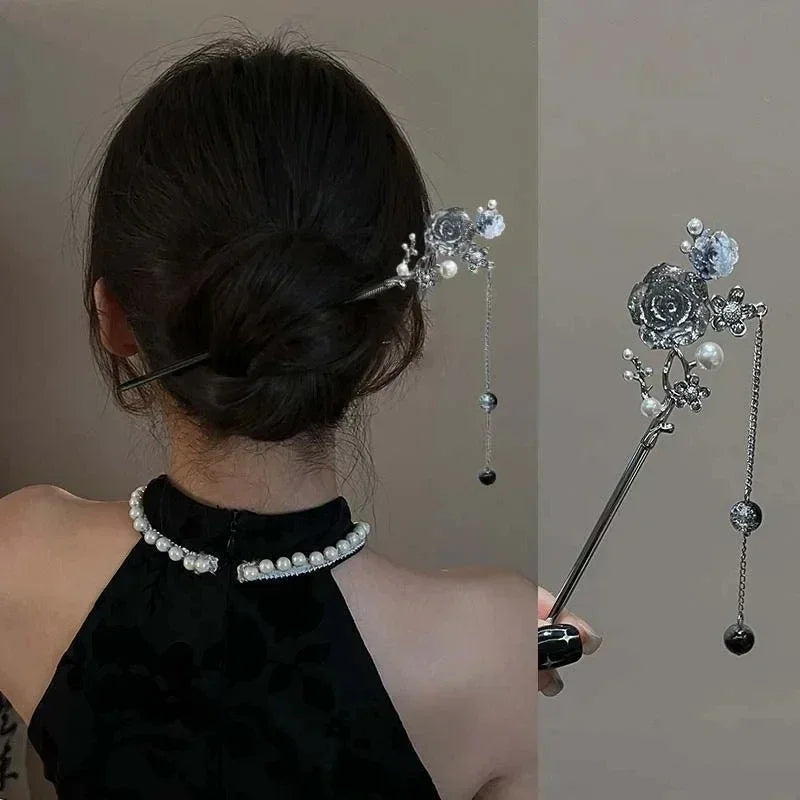 Chinese Style Butterfly Tassel Hair Stick