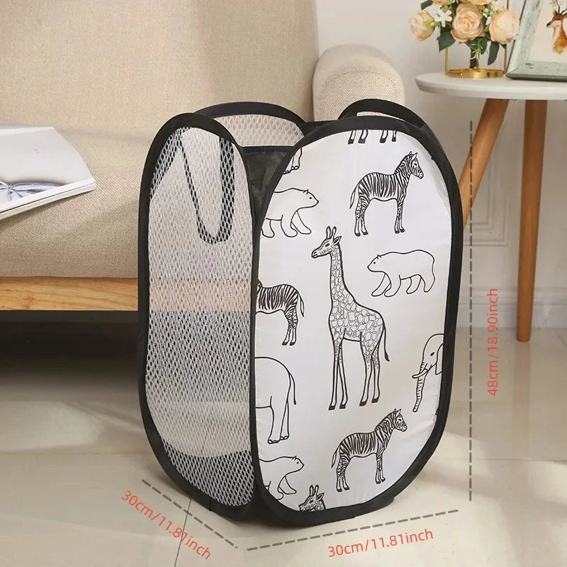 Portable Mesh Pop-Up Laundry Hamper