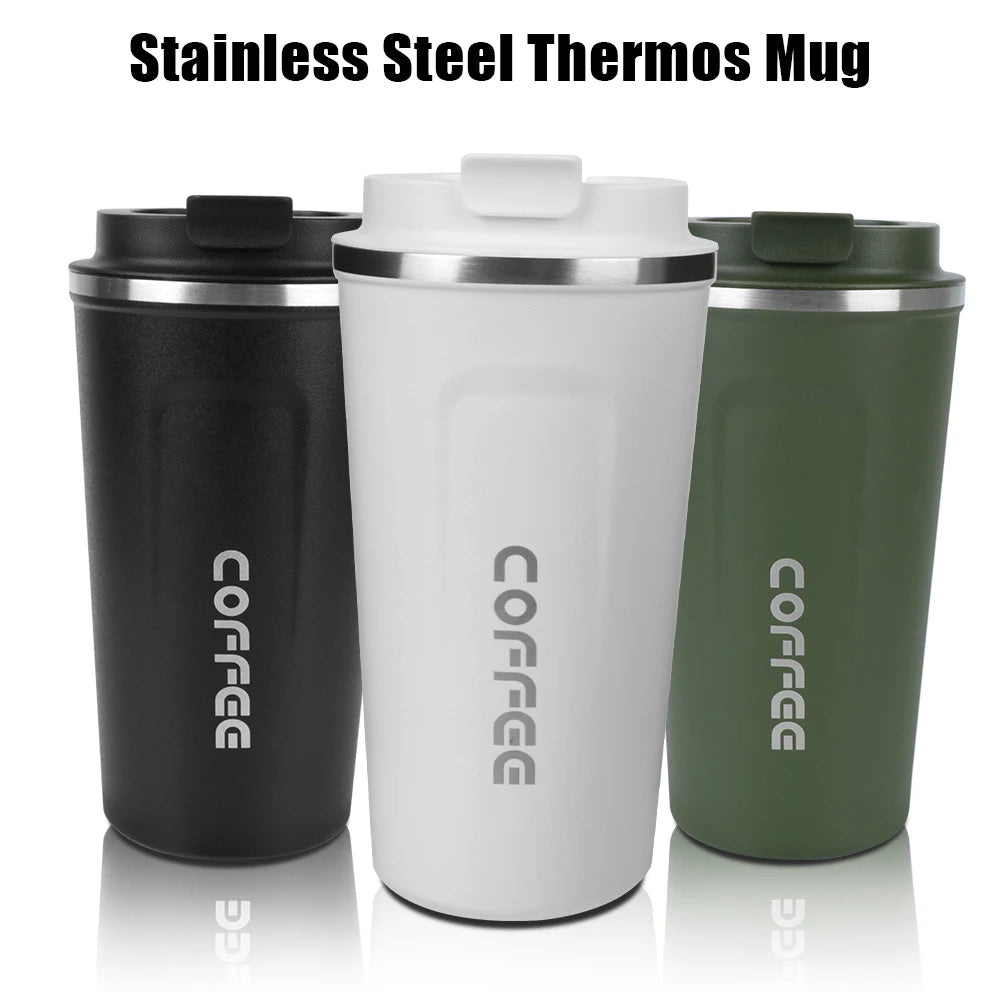 Leak-Proof Stainless Steel Travel Thermo Mug – 380/510ML