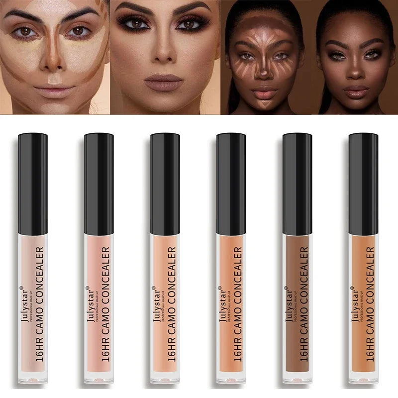 6-Color Full Coverage Eye Liquid Concealer