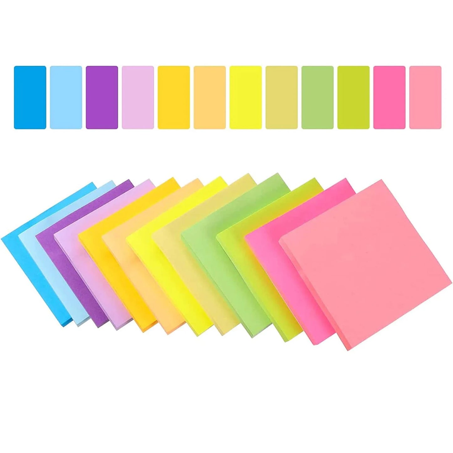 6-Piece Fluorescent Sticky Notes (3x3)