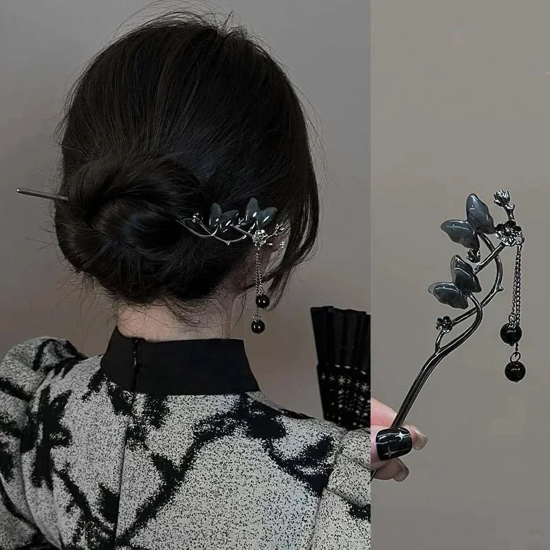 Chinese Style Butterfly Tassel Hair Stick