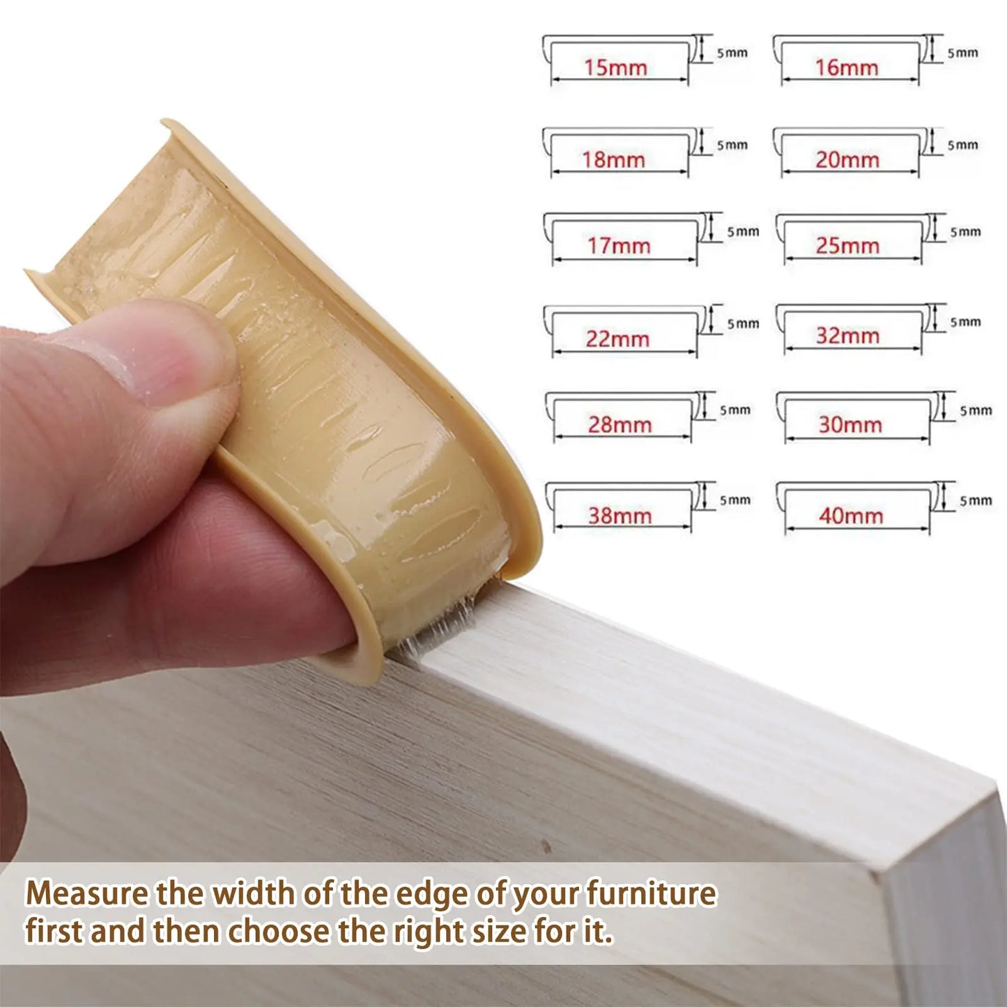 5M U-Shape Edge Banding Strip