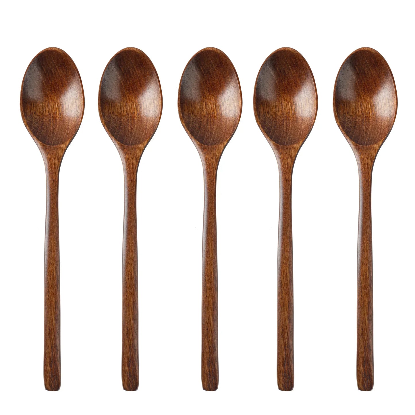 5-Piece Eco-Friendly Wooden Spoon & Fork Set