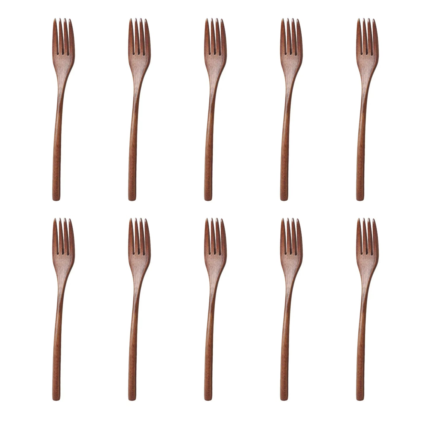 5-Piece Eco-Friendly Wooden Spoon & Fork Set