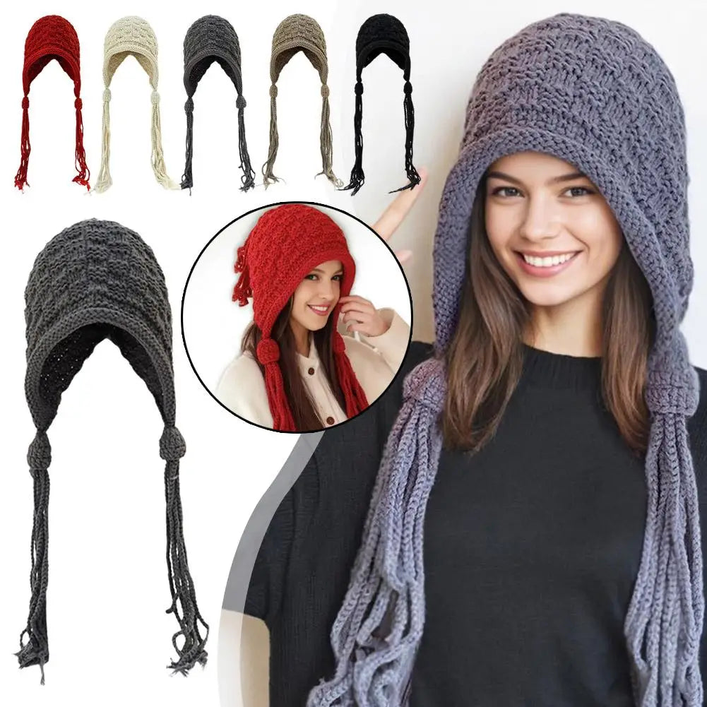 Women's Tassel Knitted Winter Hat