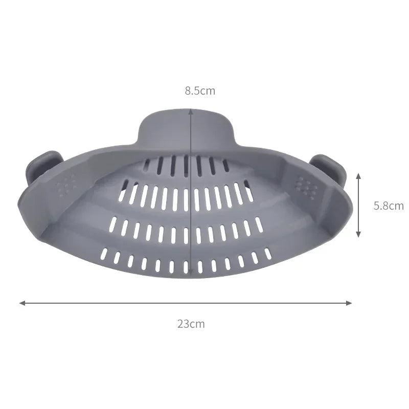 Silicone Clip-On Kitchen Strainer