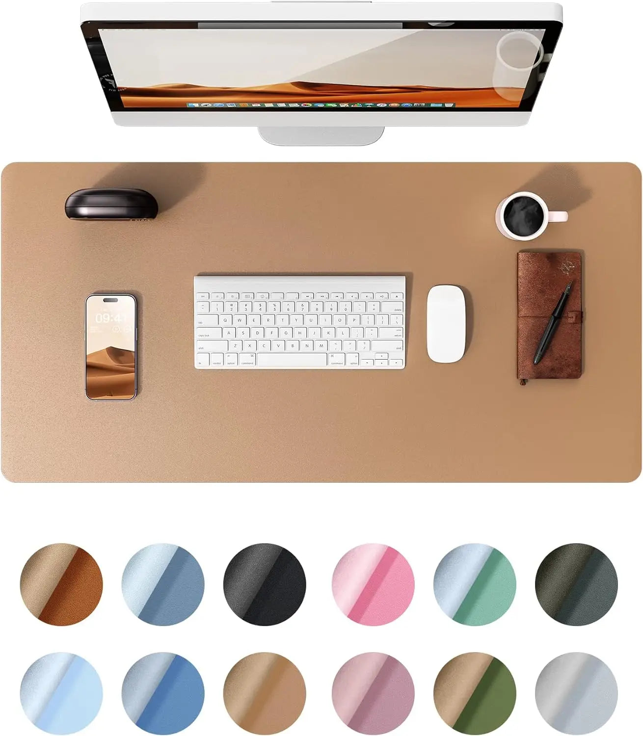 Leather Desk Mat & Large Mouse Pad