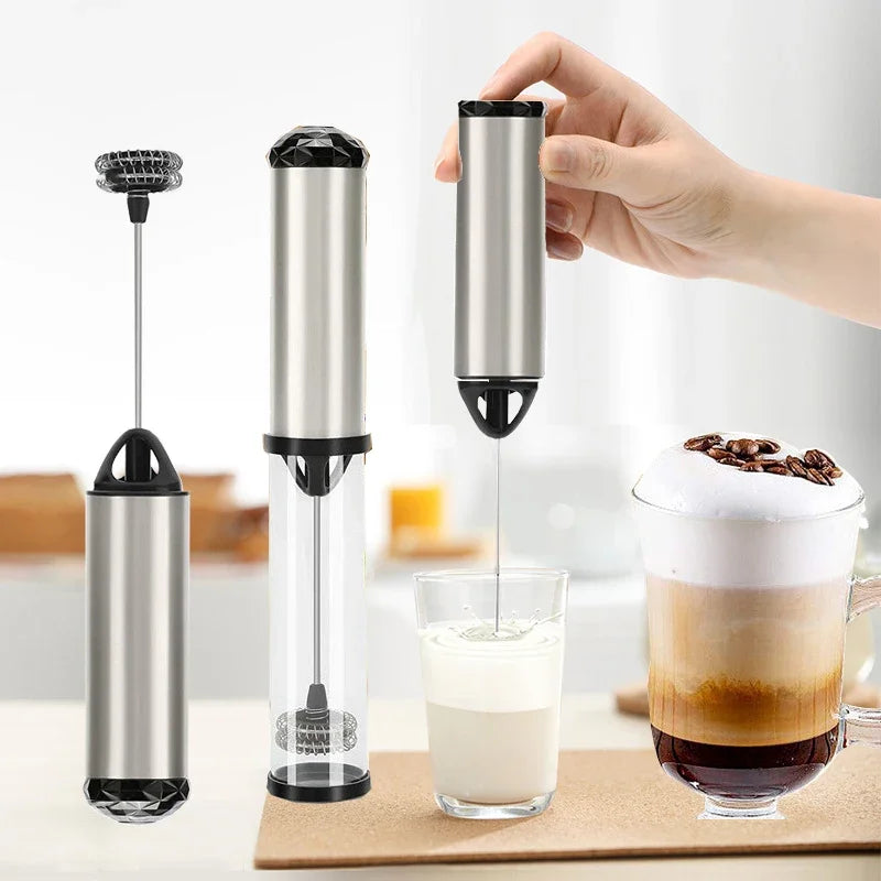 Electric Handheld Milk Frother & Coffee Whisk – Multi-Purpose Mixer