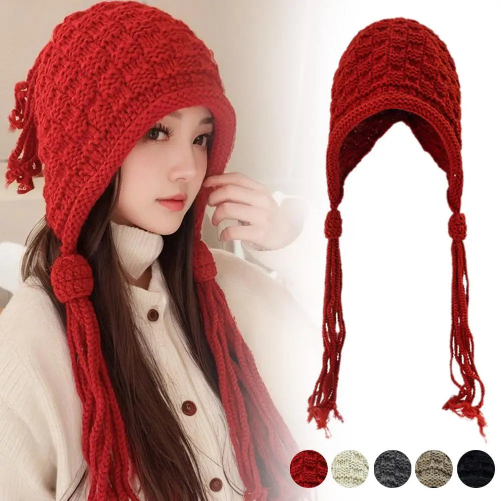 Women's Tassel Knitted Winter Hat